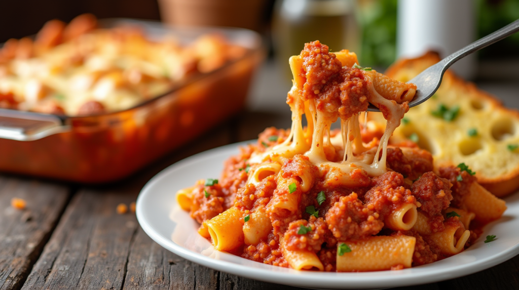Easy Meals for Large Groups: 7 Delicious Recipes to Make Hosting a Breeze 38 Baked Ziti with Garlic Bread Dinner ideas