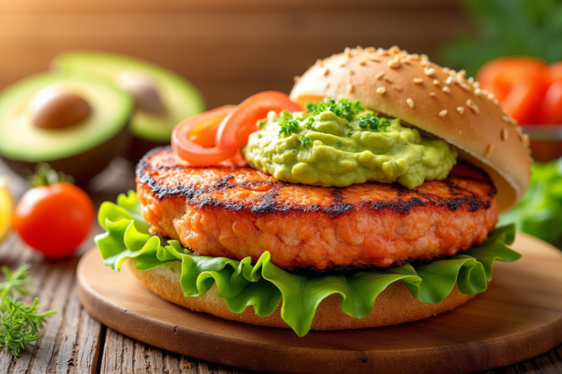How to Make the Best Salmon and Avocado Burger in 5 Steps Dinner ideas