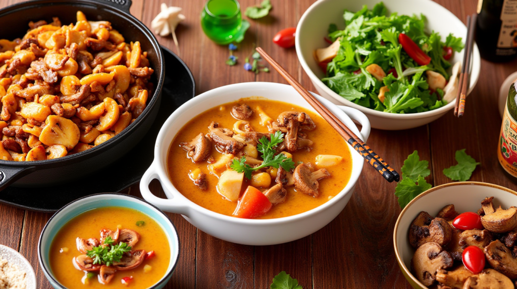 3 Easy Asian Mushroom Recipes You Need to Try Today 38
a pan filled with cooked zucchini and mushrooms